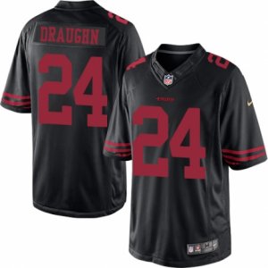 Mens Nike San Francisco 49ers #24 Shaun Draughn Limited Black Alternate NFL Jersey