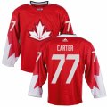 Men Adidas Team Canada #77 Jeff Carter Red 2016 World Cup Ice Hockey Jersey