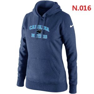 Women Carolina Panthers Logo Pullover Hoodie-2