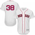 2016 Men Boston Red Sox #38 Rusney Castillo Majestic White Flexbase Authentic Collection Player Jersey