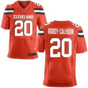 Men\'s Nike Cleveland Browns #20 Briean Boddy-Calhoun Elite Orange Alternate NFL Jersey