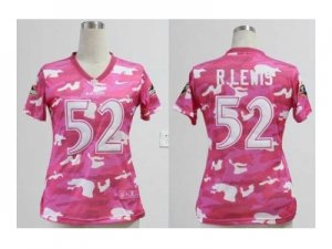 Nike women nfl jerseys baltimore ravens #52 r.lewis pink[fashion camo]