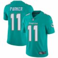 Mens Nike Miami Dolphins #11 DeVante Parker Vapor Untouchable Limited Aqua Green Team Color NFL Jersey