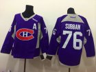 NHL montreal canadiens #76 PK Subban purple Jerseys