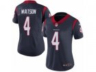 Women Nike Houston Texans #4 Deshaun Watson Vapor Untouchable Limited Navy Blue Team Color NFL Jersey