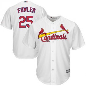 St. Louis Cardinals #25 Dexter Fowler white Majestic Cool Base Jersey