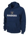 Oakland Raiders Authentic Logo Pullover Hoodie D.Blue