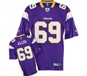 minnesota vikings #69 allen youth purple