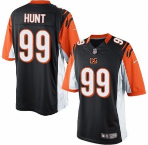 Men\'s Nike Cincinnati Bengals #99 Margus Hunt Limited Black Team Color NFL Jersey