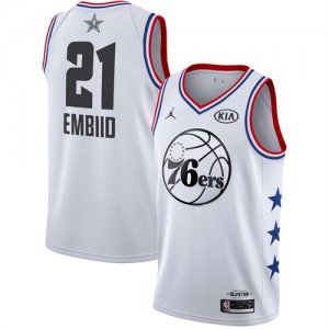 76ers #21 Joel Embiid White 2019 NBA All-Star Game Jordan Brand Swingman Jersey