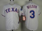 mlb jerseys texas rangers #3 wilson white [2014 new]