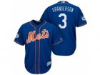 Mens New York Mets #3 Curtis Granderson 2017 Spring Training Cool Base Stitched MLB Jersey