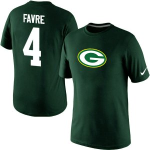Nike Green Bay Packers #4 FAVRE Name & Number T-Shirt green