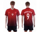 Turkey #9 Hakan Sukur Home Soccer Country Jersey