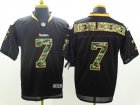 Nike Pittsburgh Steelers #7 Ben Roethlisberger Black(Elite Camo Fashion)