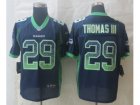 Nike Seattle Seahawks #29 Thomas Blue Jerseys(Drift Fashion Elite)