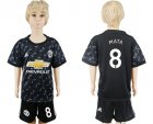2017-18 Manchester United 8 MATA Away Youth Soccer Jersey
