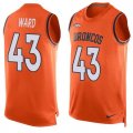 Nike Denver Broncos #43 T.J. Ward Orange Team Color Men Stitched NFL Limited Tank Top Jersey