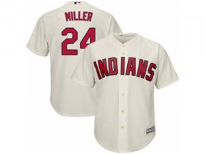 Youth Majestic Cleveland Indians #24 Andrew Miller Authentic Cream Alternate 2 Cool Base MLB Jersey