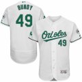 Men's Majestic Baltimore Orioles #49 Dylan Bundy White Celtic Flexbase Authentic Collection MLB Jersey