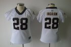 2010 Women's Field Flirt Fashion nfl new orleans saints #28 ingram white