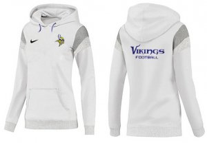 Women Minnesota Vikings Logo Pullover Hoodie-002