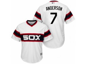 Youth Chicago White Sox #7 Tim Anderson Replica White 2013 Alternate Home Cool Base MLB Jersey