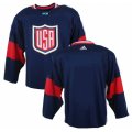 Adidas Team USA Navy Blue Away 2016 World Cup Ice Hockey Coustom Jersey
