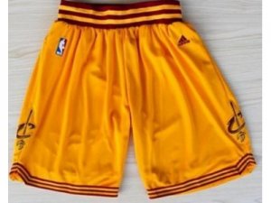 NBA Cleveland Cavaliers Yellow Revolution 30 Swingman NBA Shorts