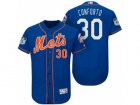 Mens New York Mets #30 Michael Conforto 2017 Spring Training Flex Base Authentic Collection Stitched Baseball Jersey