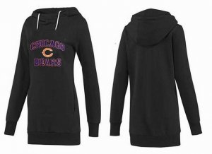 Women Chicago bears Logo Pullover Hoodie-035