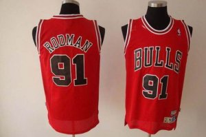 nba fans chicago bulls #91 rodman swingman red