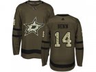 Youth Adidas Dallas Stars #14 Jamie Benn Green Salute to Service Stitched NHL Jersey