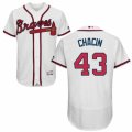 Men's Majestic Atlanta Braves #43 Jhoulys Chacin White Flexbase Authentic Collection MLB Jersey