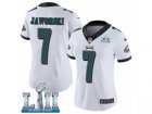 Women Nike Philadelphia Eagles #7 Ron Jaworski White Vapor Untouchable Limited Player Super Bowl LII NFL Jersey