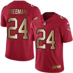 Nike Atlanta Falcons #24 Devonta Freeman Red Gold Color Rush Limited Jersey