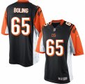 Men's Nike Cincinnati Bengals #65 Clint Boling Limited Black Team Color NFL Jersey