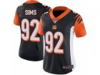 Women Nike Cincinnati Bengals #92 Pat Sims Vapor Untouchable Limited Black Team Color NFL Jersey