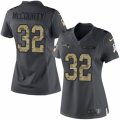 Womens Nike New England Patriots #32 Devin McCourty Limited Black 2016 Salute to Service NFL Jersey