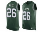 Mens Nike New York Jets #26 Marcus Maye Limited Green Player Name & Number Tank Top NFL Jersey