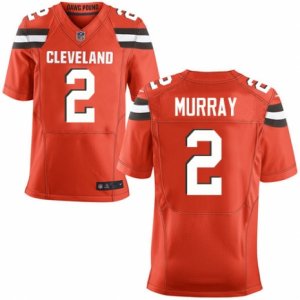 Mens Nike Cleveland Browns #2 Patrick Murray Elite Orange Alternate NFL Jersey