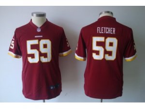 ke youth nfl washington redskins #59 fletcher red jerseys