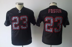 youth nfl houston texans #23 foster black[united sideline]