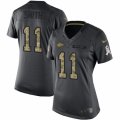 Women's Nike Kansas City Chiefs #11 Alex Smith Limited Black 2016 Salute to Service NFL Jersey