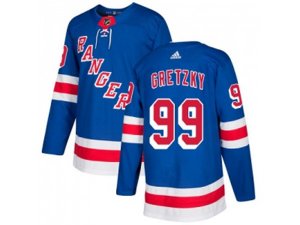 Youth Adidas New York Rangers #99 Wayne Gretzky Royal Blue Home Authentic Stitched NHL Jersey