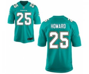 Men\'s Nike Miami Dolphins #25 Xavien Howard Game Green Team Color NFL Jersey