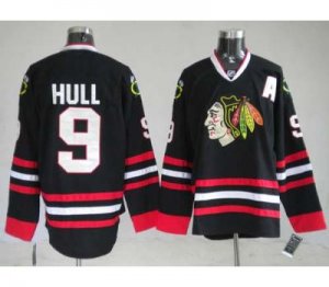 nhl chicago blackhawks youth #9 hull black