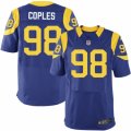 Mens Nike Los Angeles Rams #98 Quinton Coples Elite Royal Blue Alternate NFL Jersey