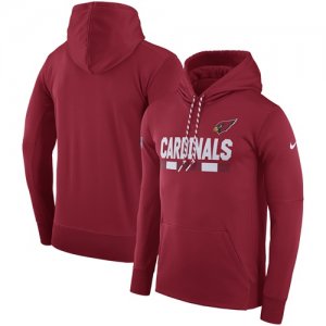 Men\'s Arizona Cardinals Nike Red Sideline Team Name Performance Pullover Hoodie