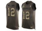 Mens Nike Los Angeles Chargers #12 Mike Williams Limited Green Salute to Service Tank Top NFL Jersey